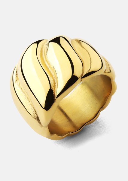 Bague Bold Wave - 18K Plaquée or