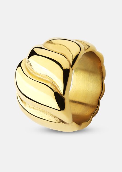 Bague Bold Wave - 18K Plaquée or