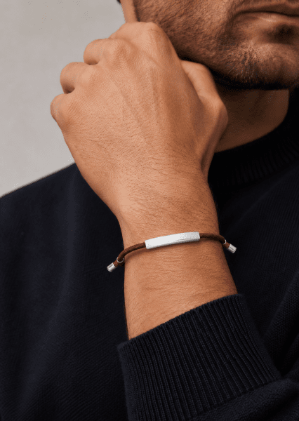 Bracelet cordon Steel Horizon