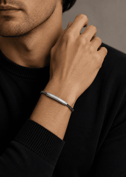 Bracelet cordon Titan Label