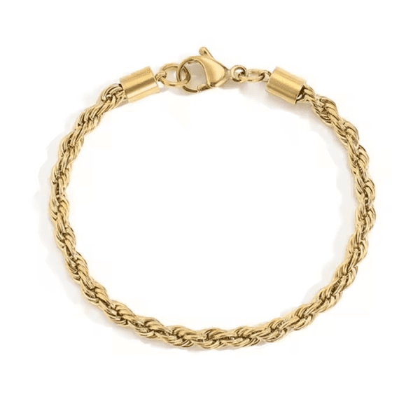 Bracelet Tresse - 18k Plaqué or