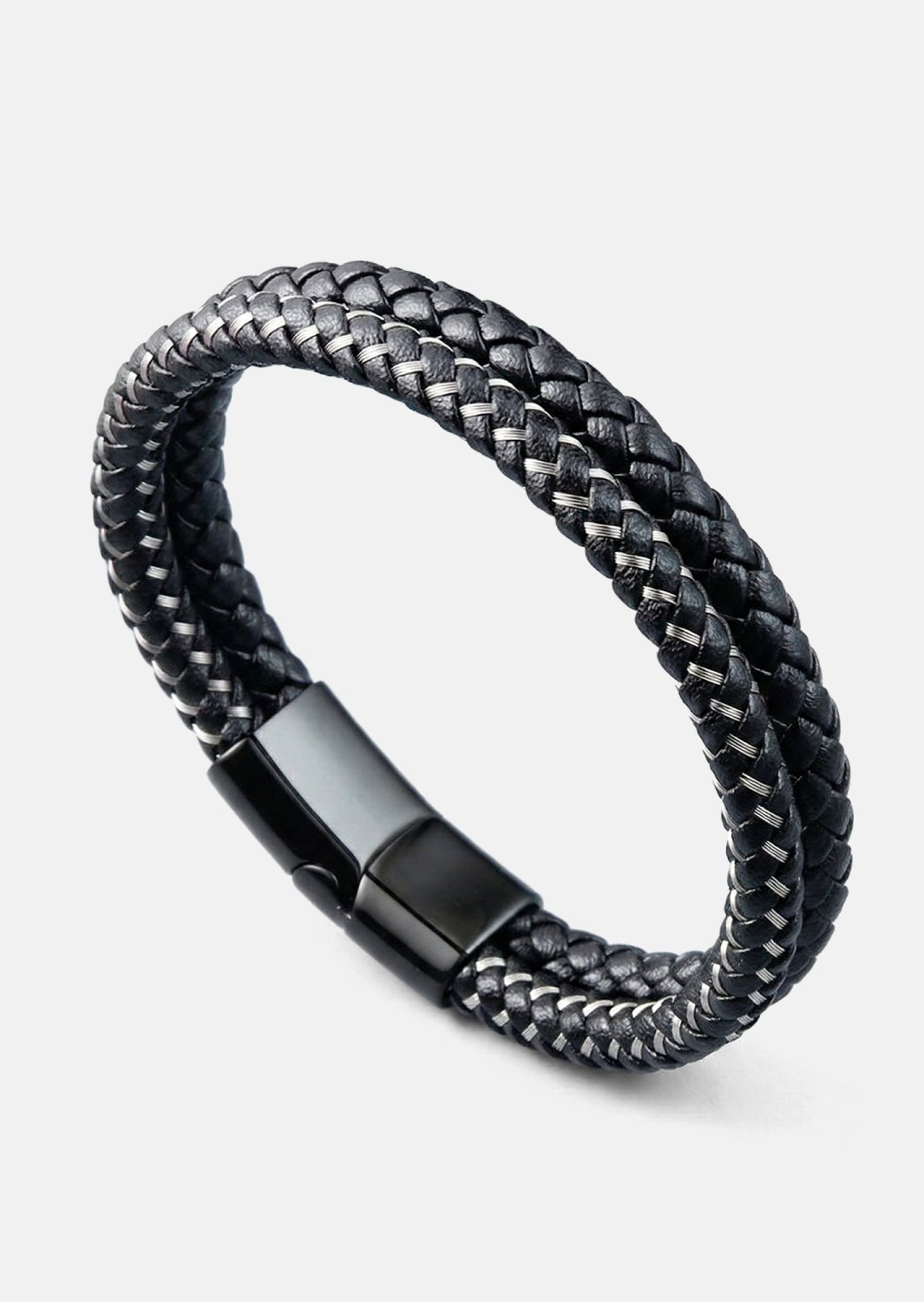 Bracelet en cuir Shadow Weave
