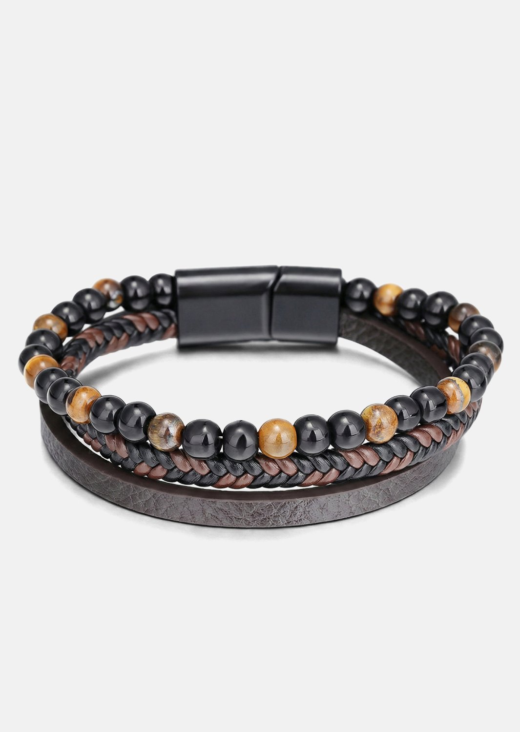 Bracelet en cuir Raven Bond