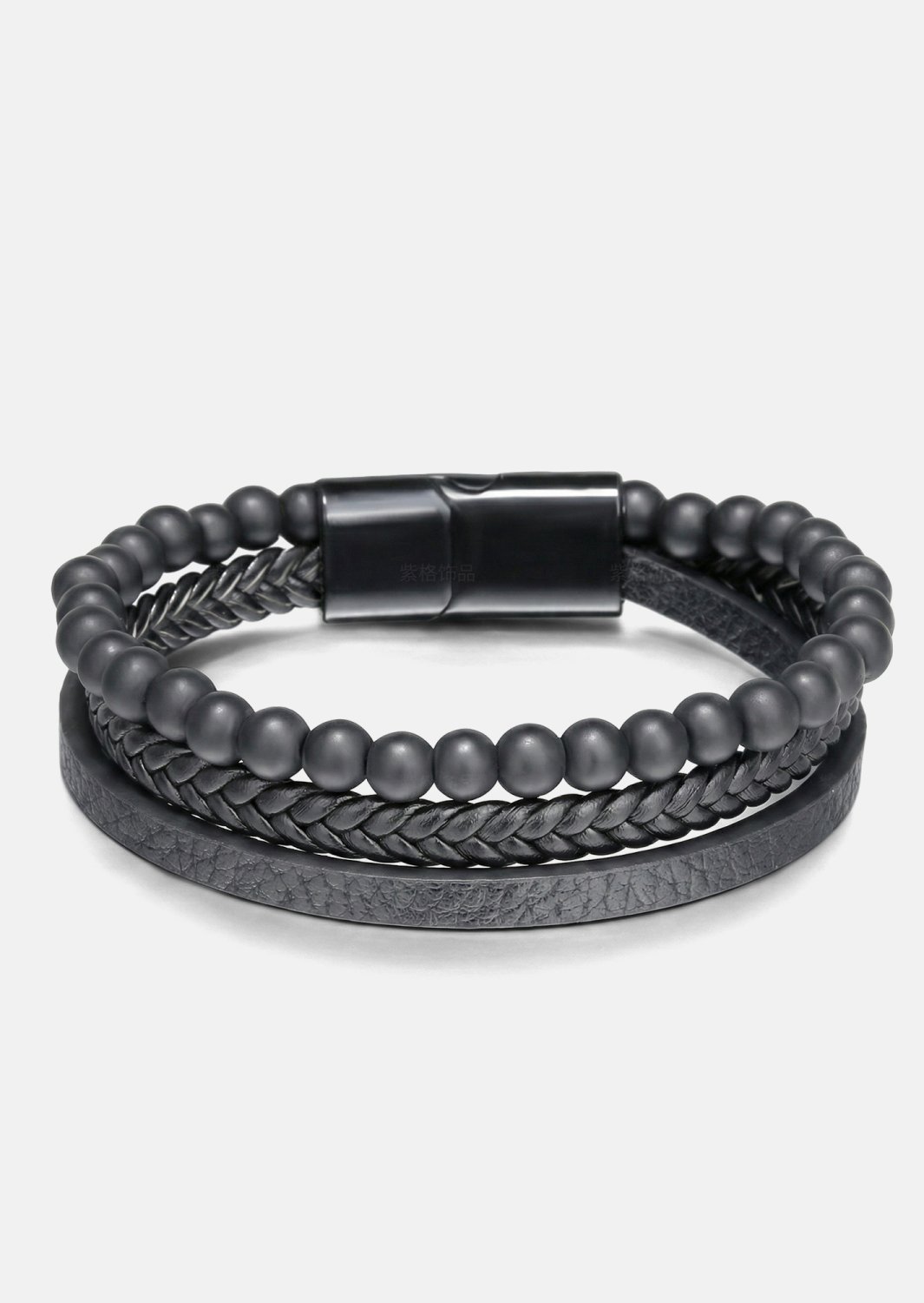 Bracelet en cuir Raven Forge