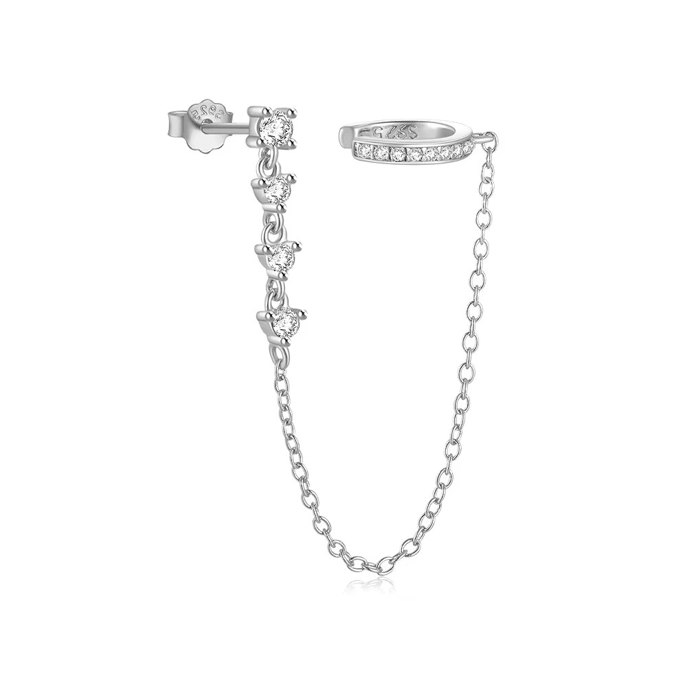Stella Boucle d'oreille - Plaquée argent