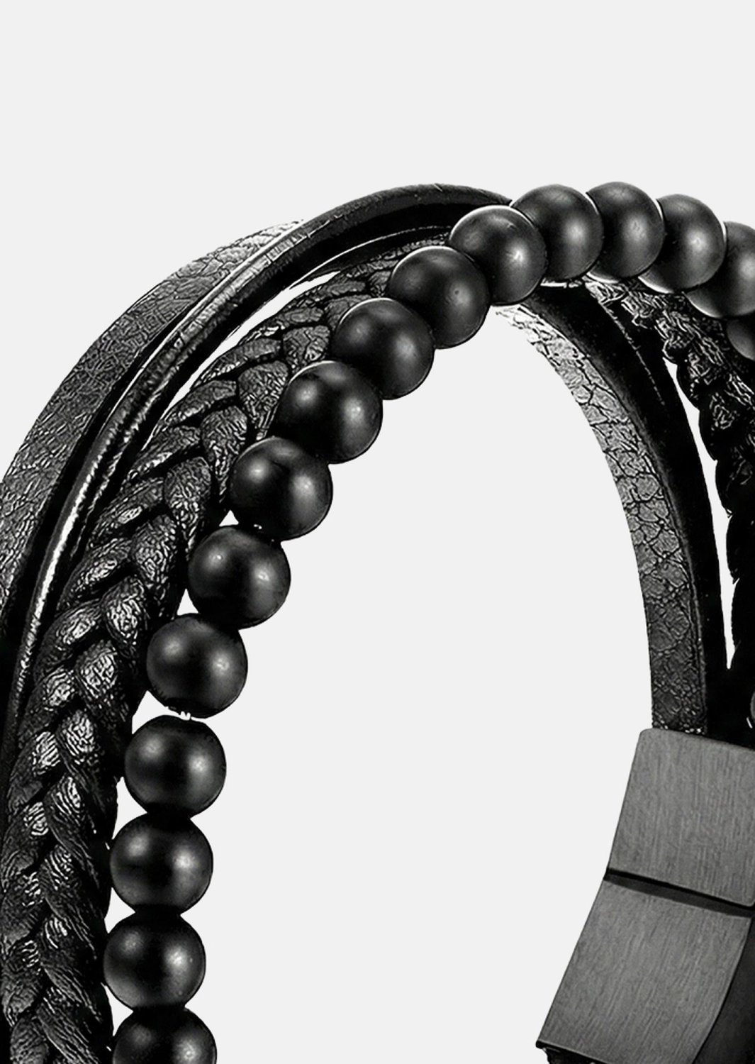 Bracelet en cuir Noble Noir