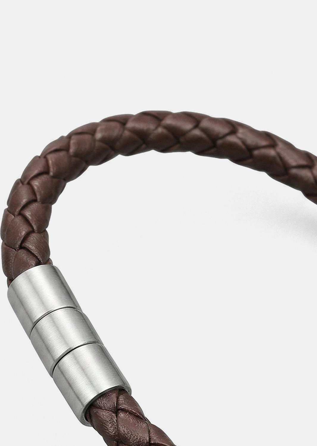 Bracelet en cuir Iron Weave