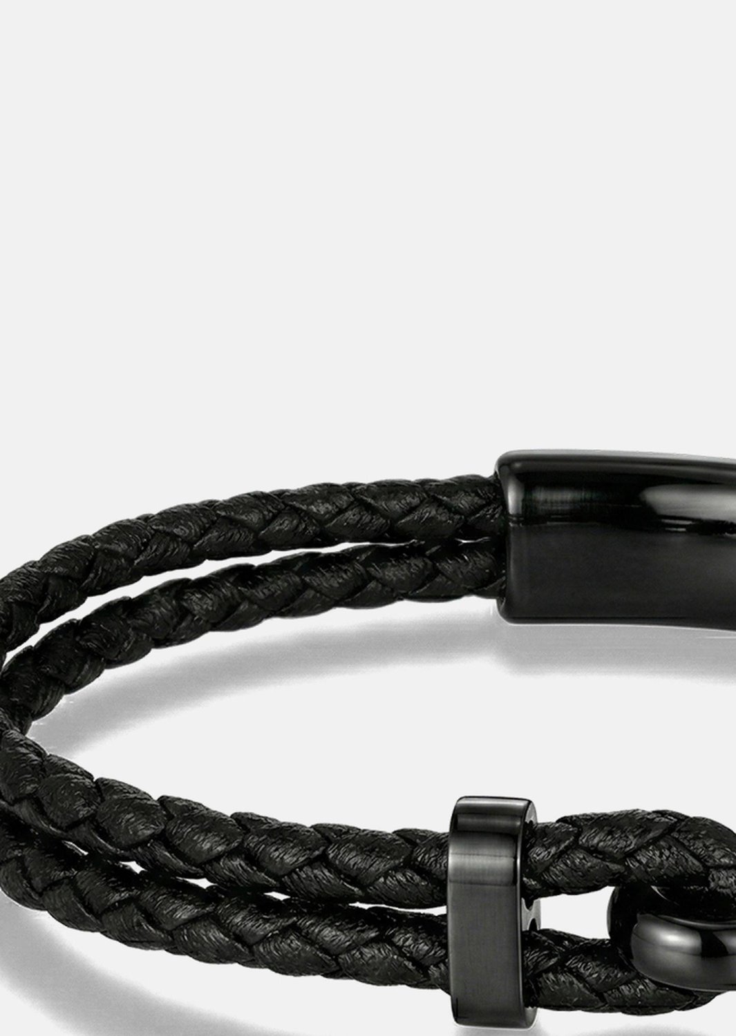 Bracelet en cuir Obsidian Link