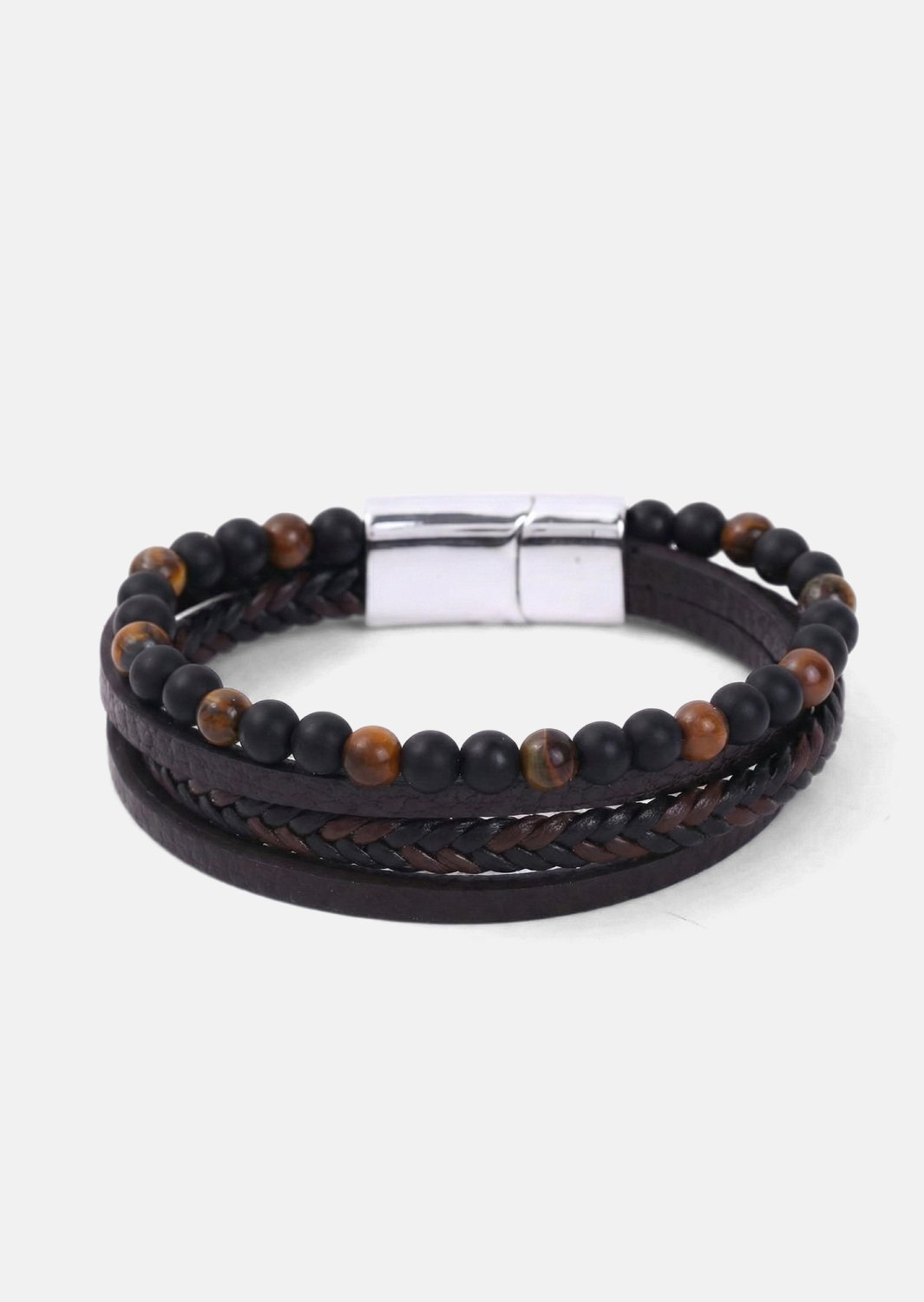 Bracelet en cuir Titan Crest