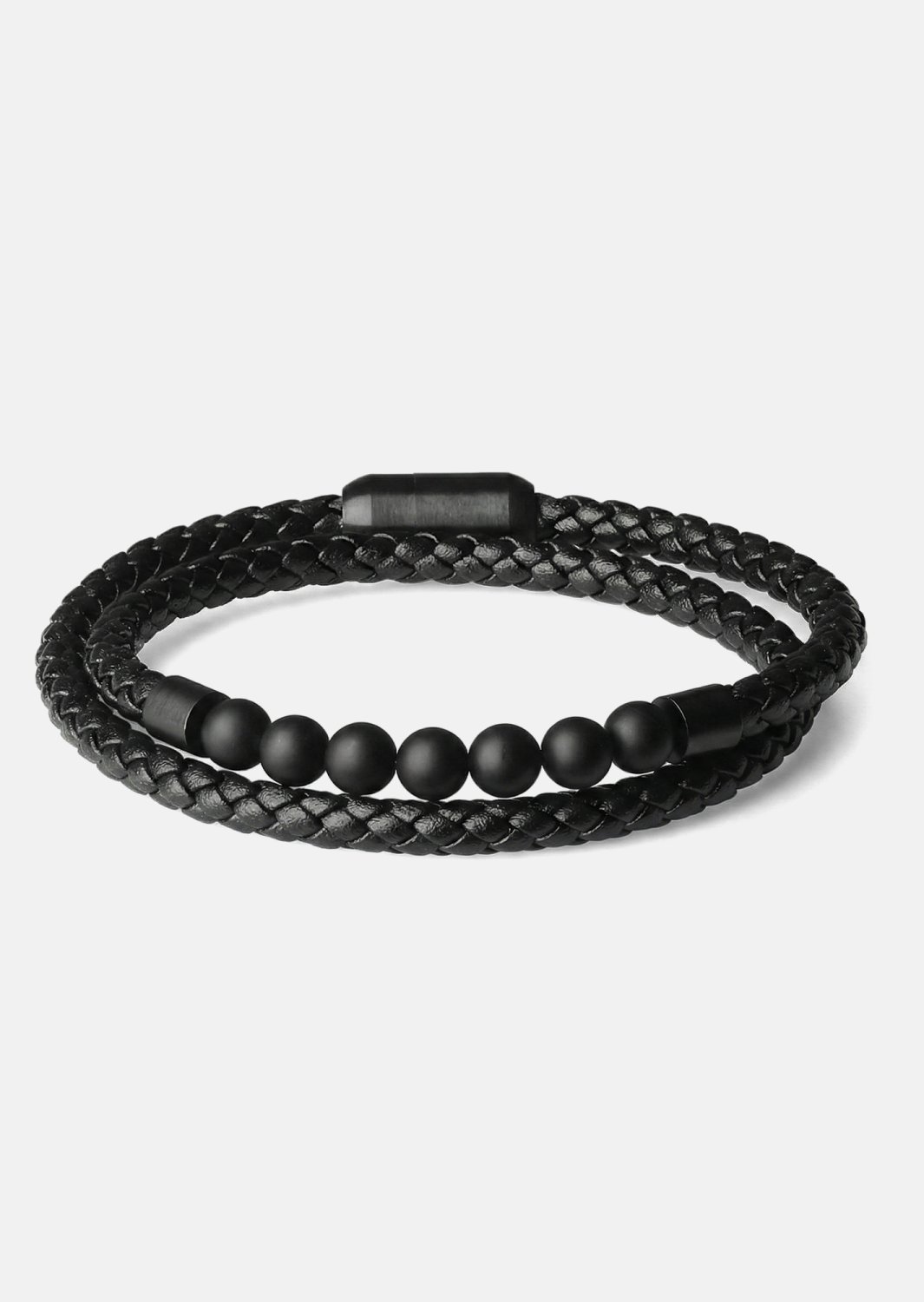 Bracelet en cuir Raven Weave