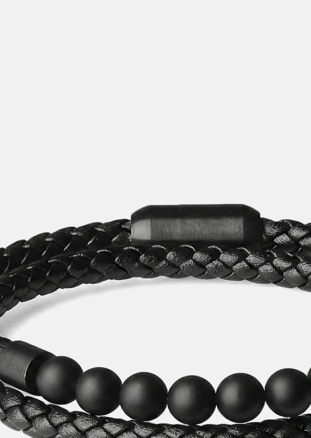 Bracelet en cuir Raven Weave
