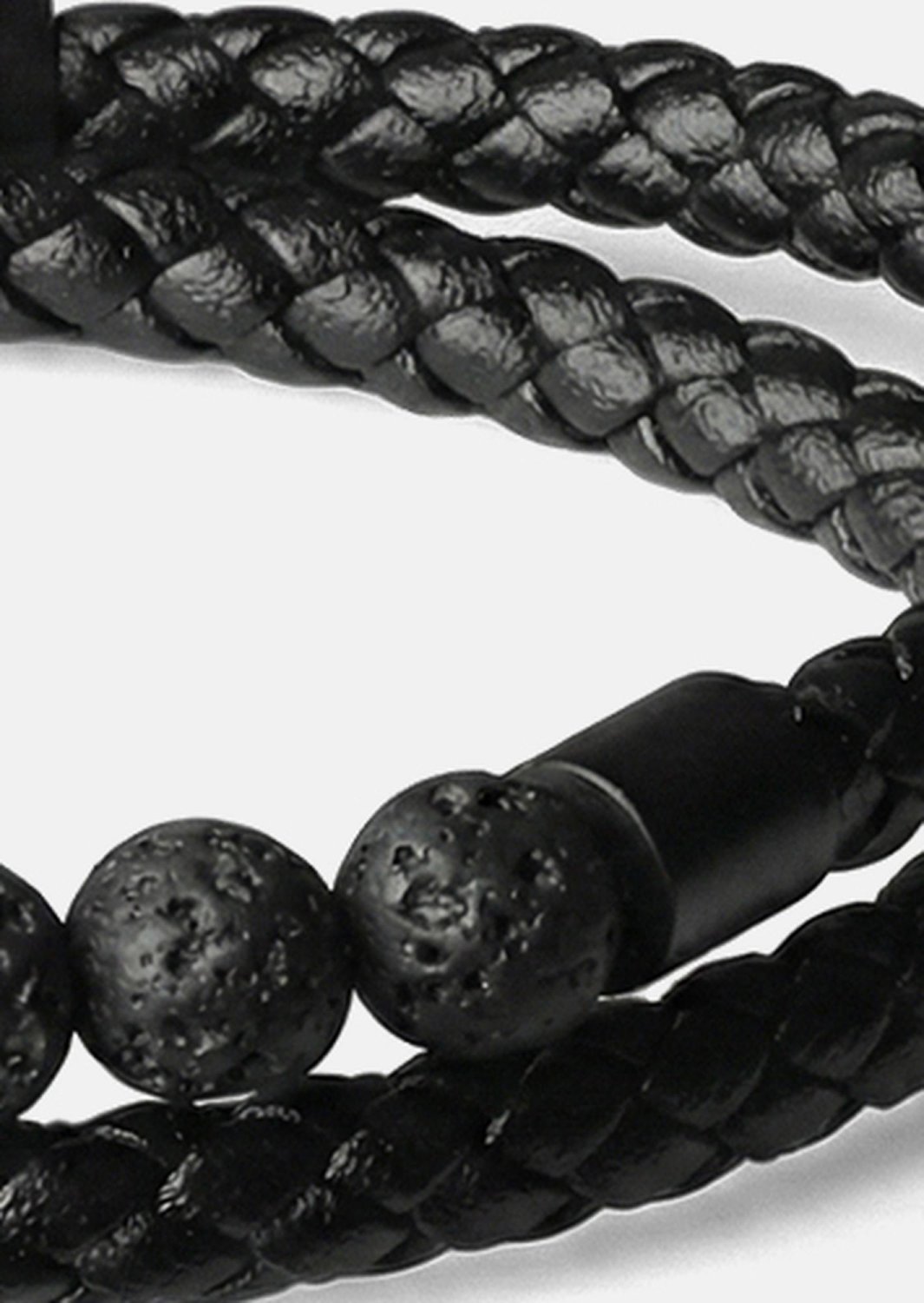 Bracelet en cuir Obsidian Grip