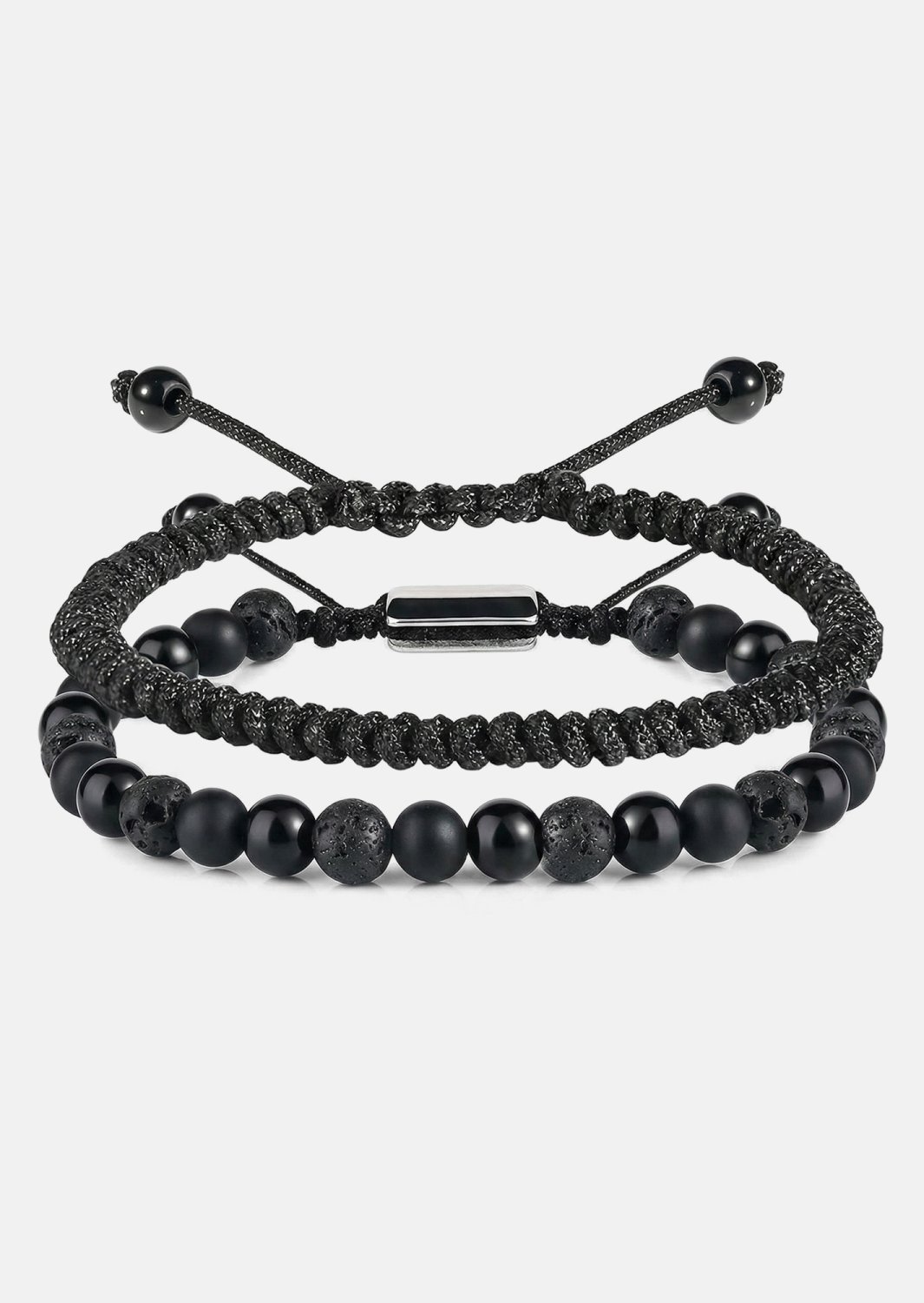Bracelet perlé Obsidian Knot