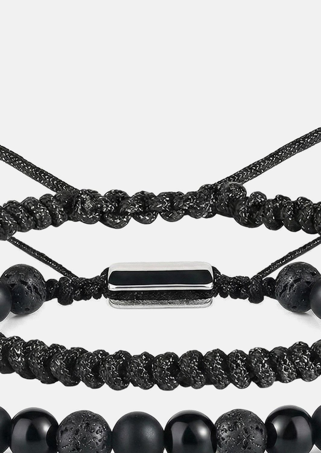 Bracelet perlé Obsidian Knot