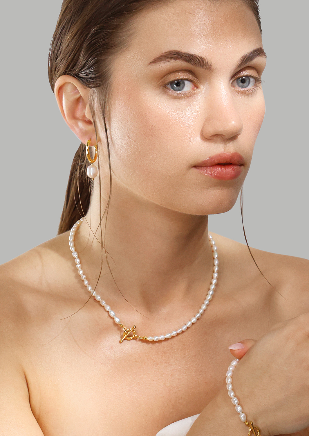 Collier Classic Pearl - 18k Plaqué or