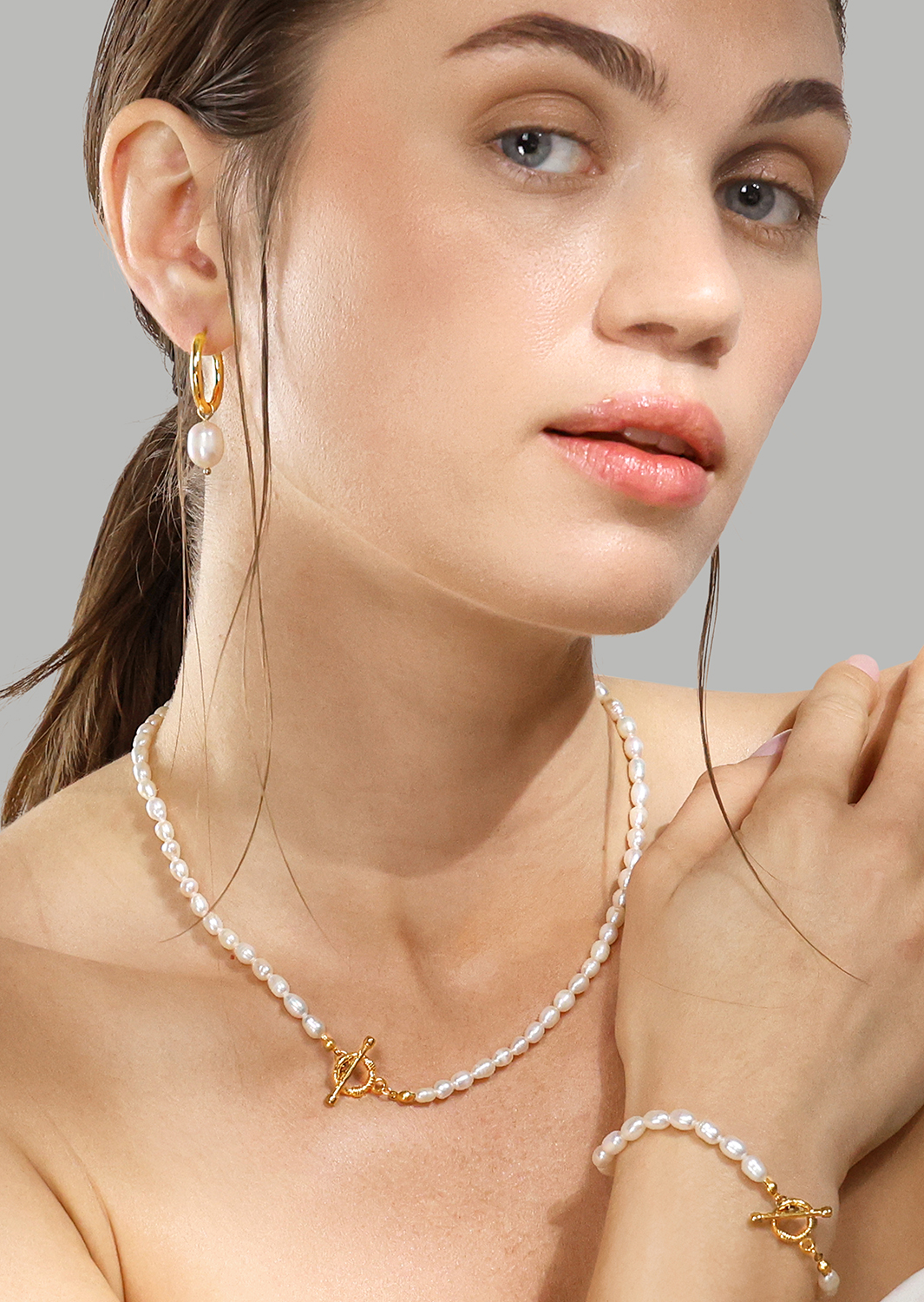 Collier Classic Pearl - 18k Plaqué or