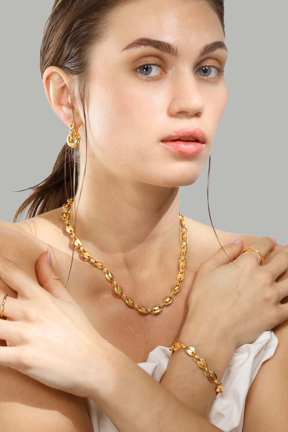 Bague Flow Bague Thin - 18k Plaquée or