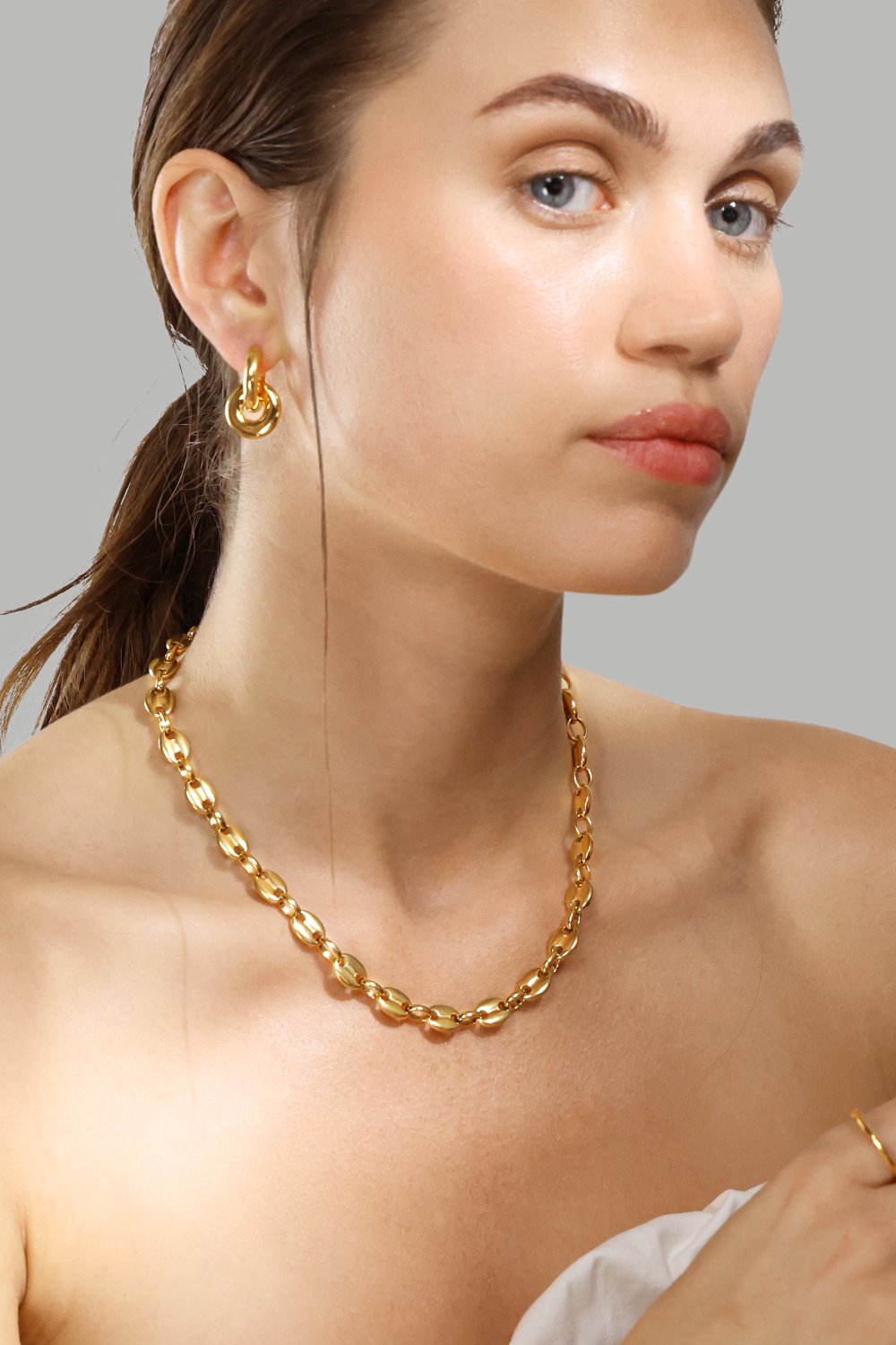 Bague Flow Bague Thin - 18k Plaquée or
