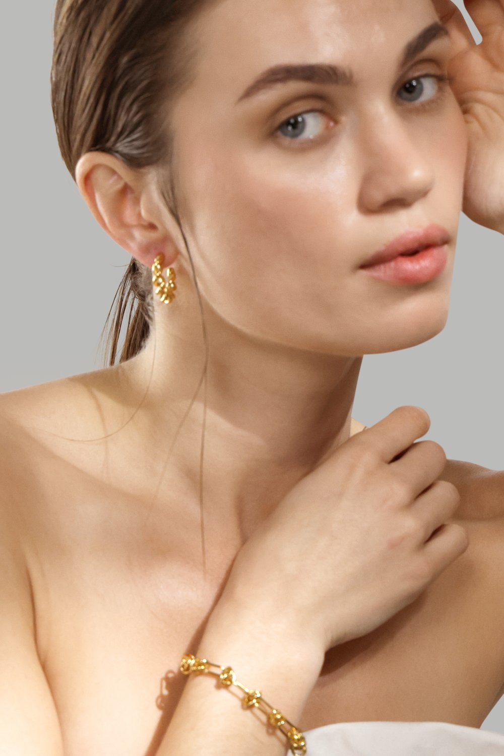 Boucles d’oreilles – 18k Plaquées or