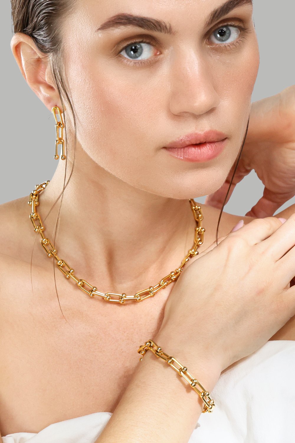 Boucles d’oreilles – 18k Plaquées or