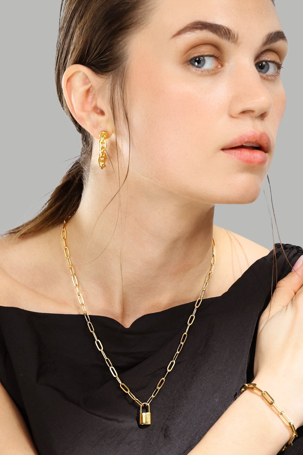 Bracelet Link Luxe - 18k Plaqué or