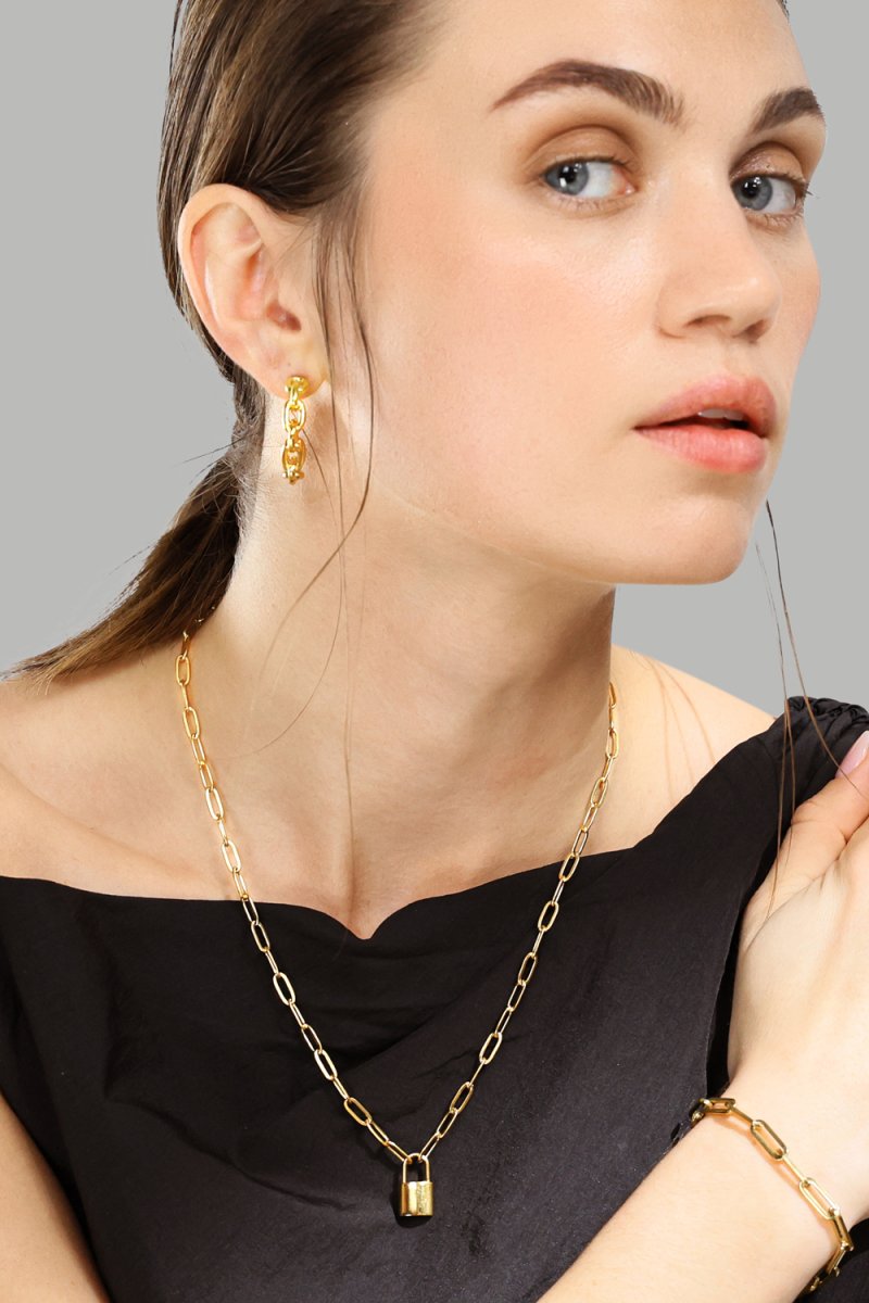 Boucle d’oreille Chain Bold - 18k Plaquée or