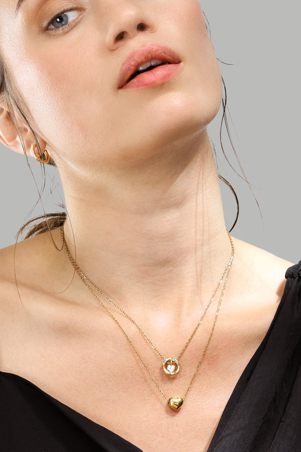 Collier Golden Heart – 18k Plaqué or