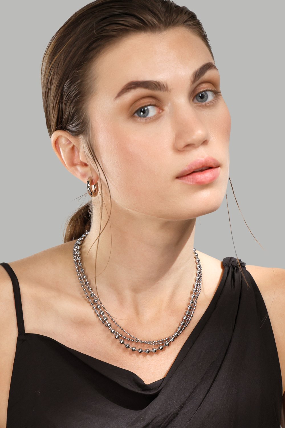 Boucles d’oreilles Bold mini – Plaquées argent