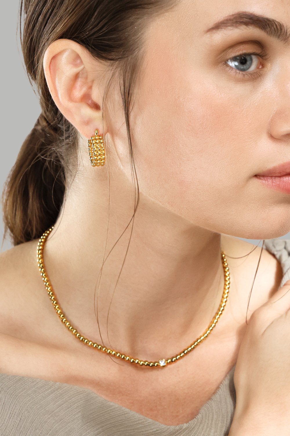 Boucles d’oreilles Sfera – 18k Plaquées or