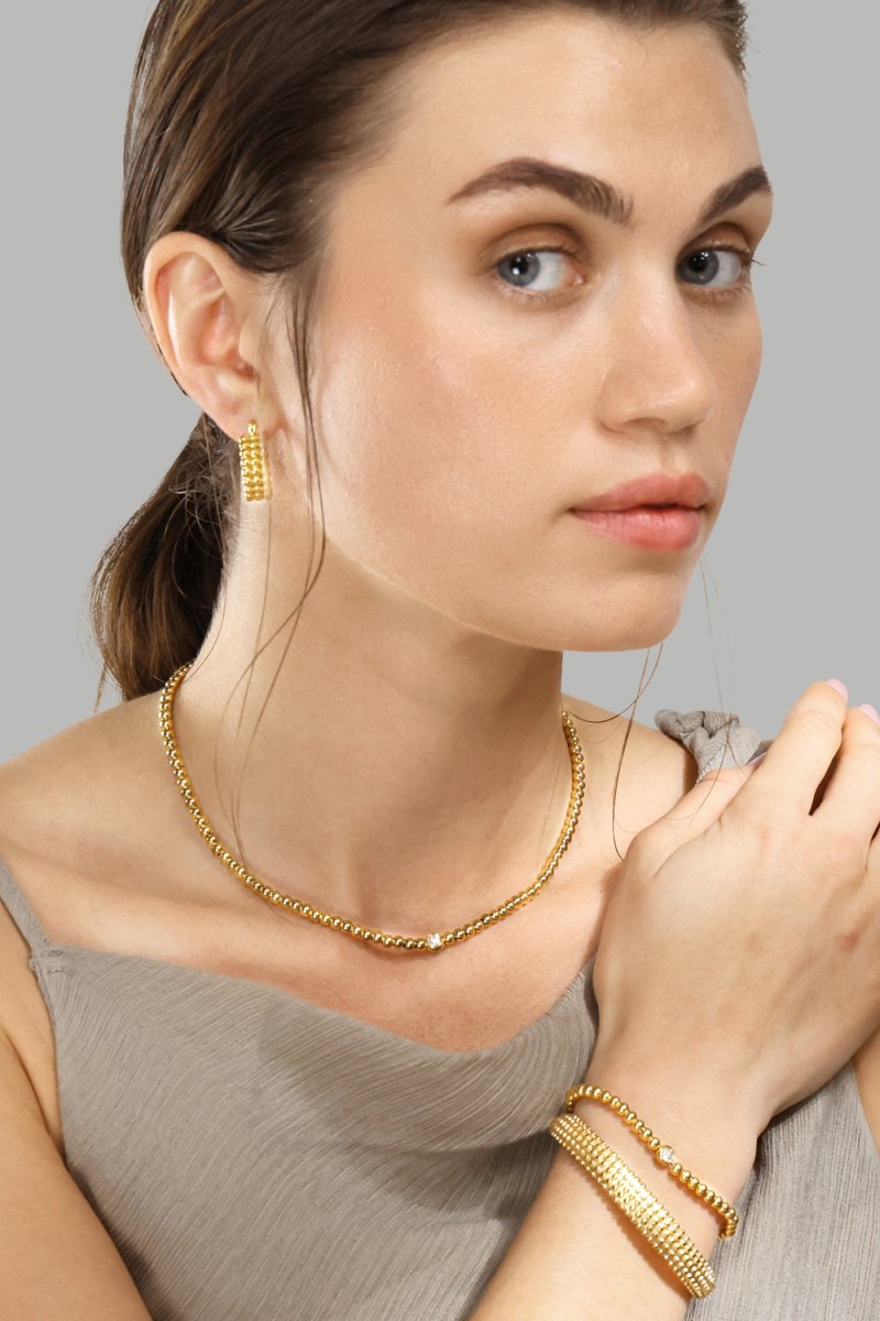 Boucles d’oreilles Sfera – 18k Plaquées or