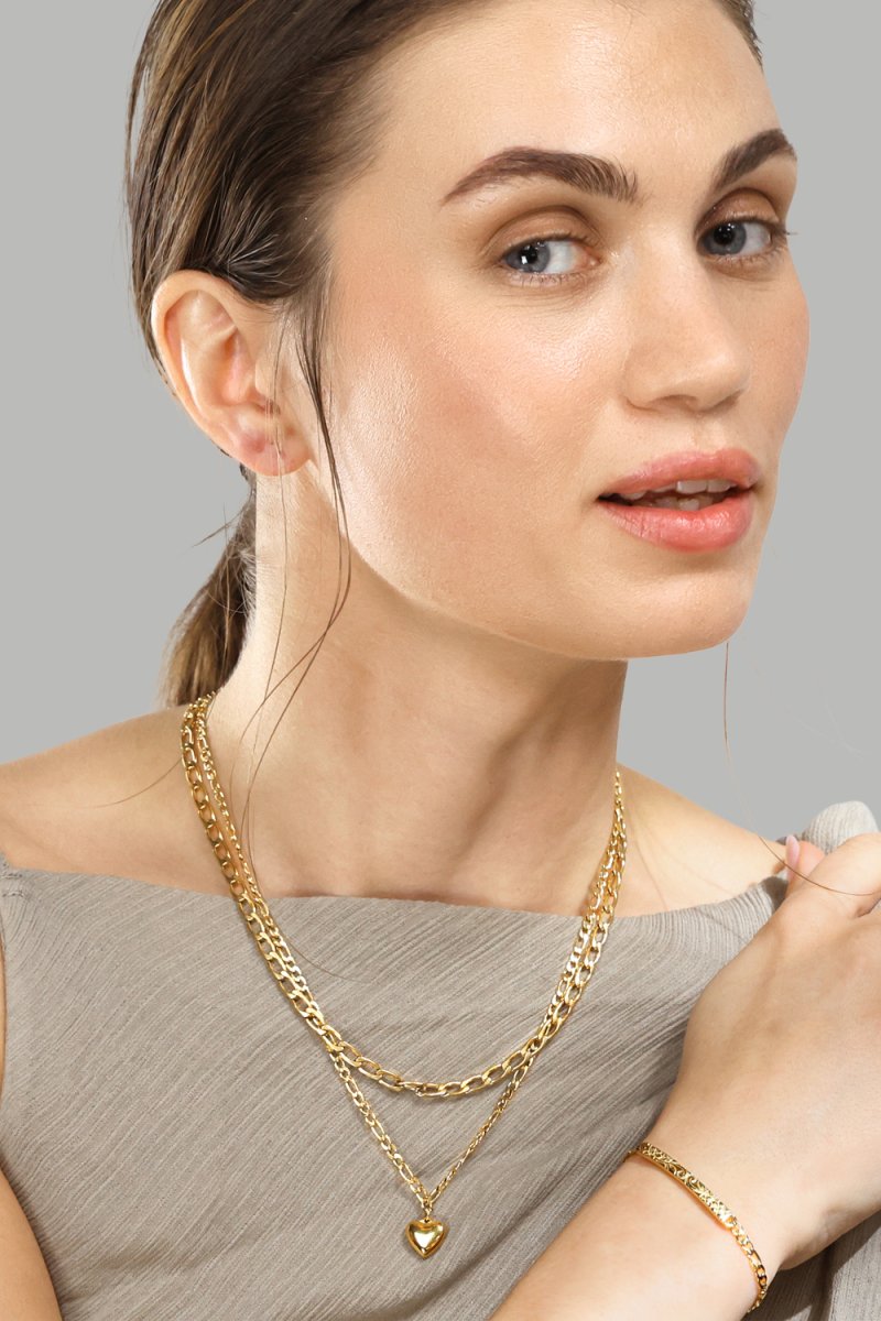 Collier Heart of Gold – 18k Plaqué or