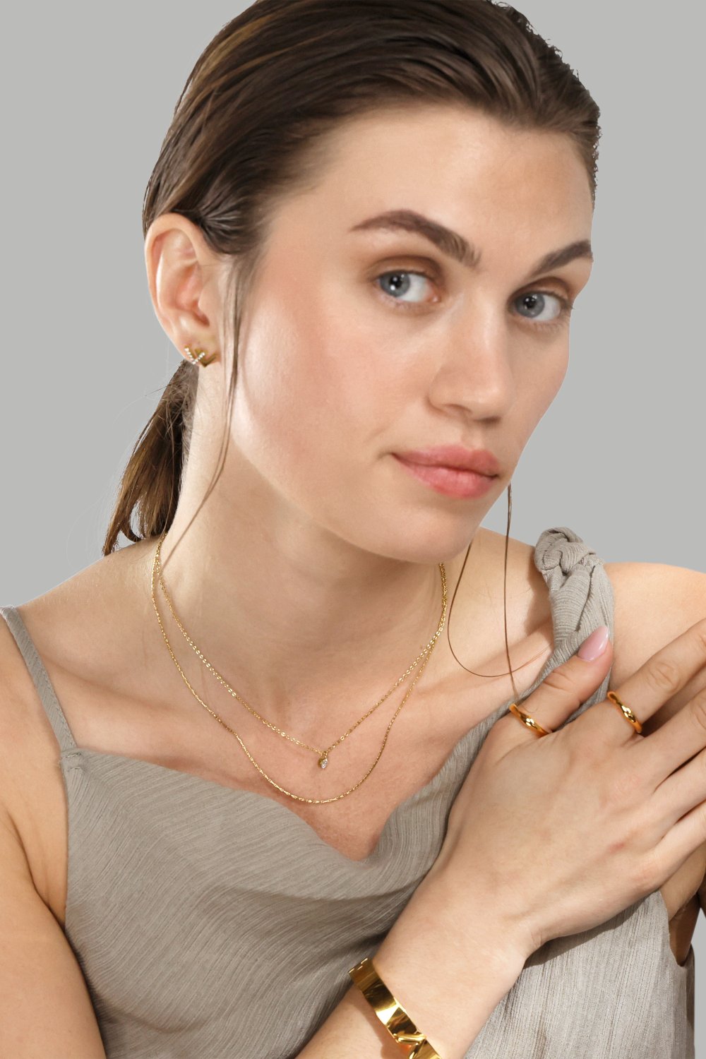 Bracelet V-Lock - 18k Plaqué or