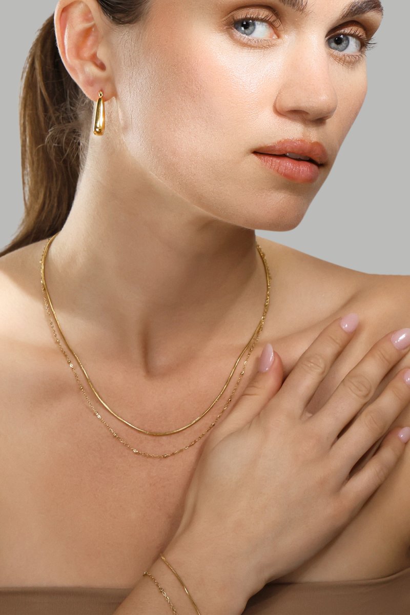 Collier Duo Grace – 18k Plaqué or