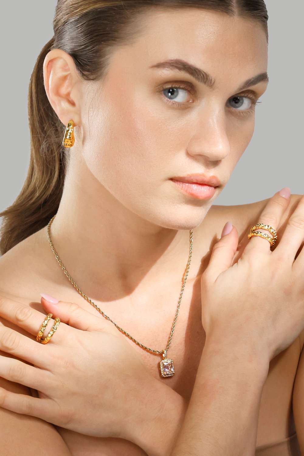 Bague Duo - 18K Plaquée or