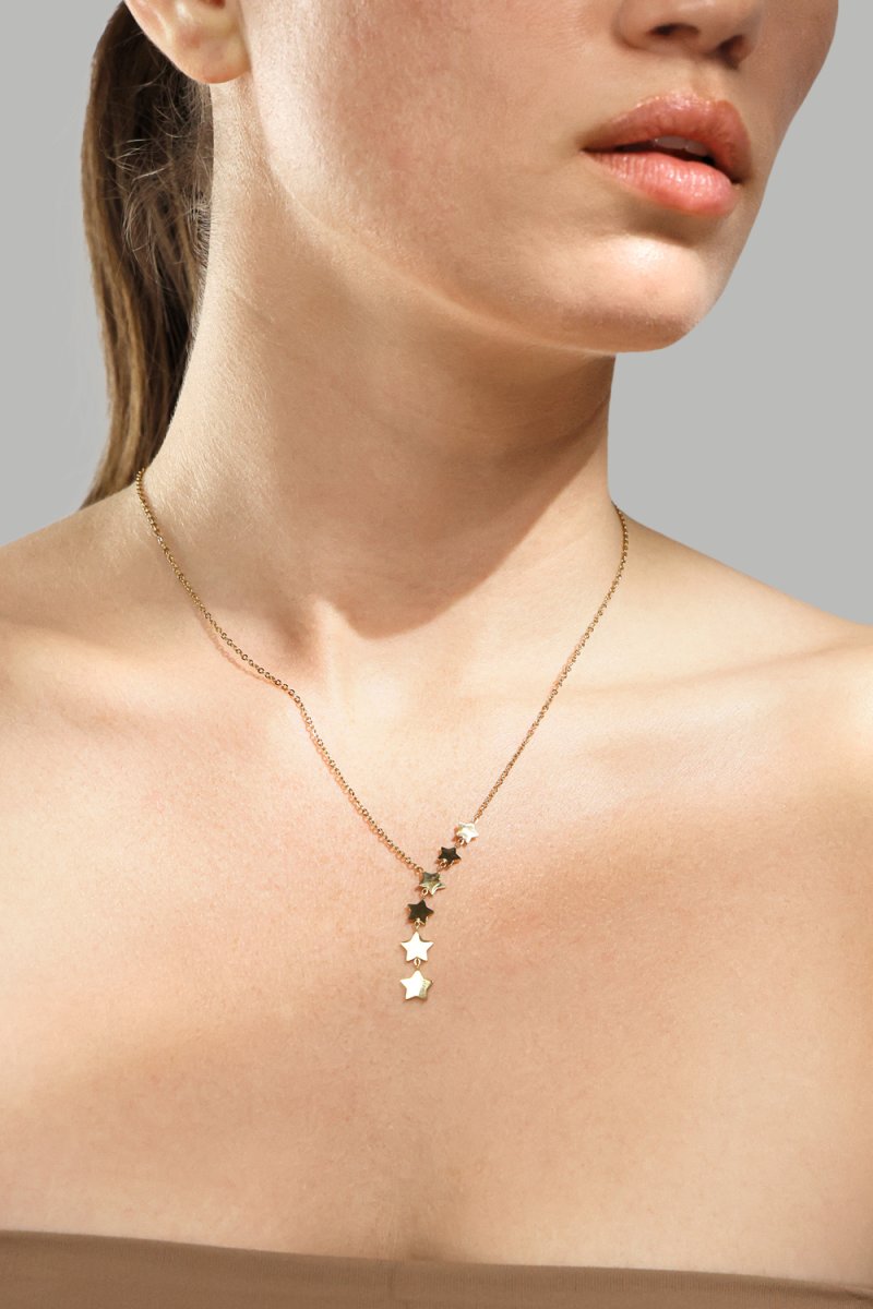Collier Stjärnfall - 18k Plaqué or