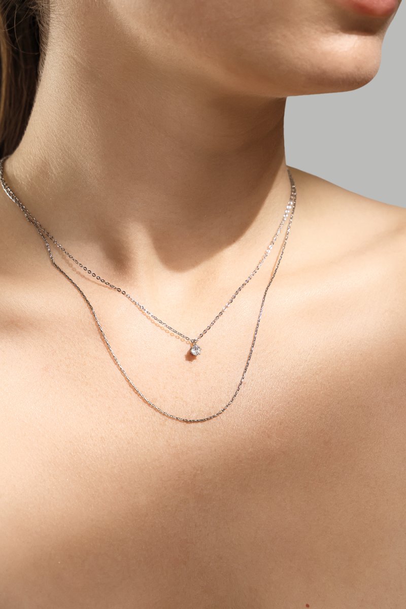 Collier Celeste – Plaqué argent