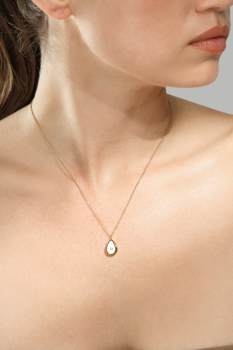 Collier Aurora Drop - 18k Plaqué or