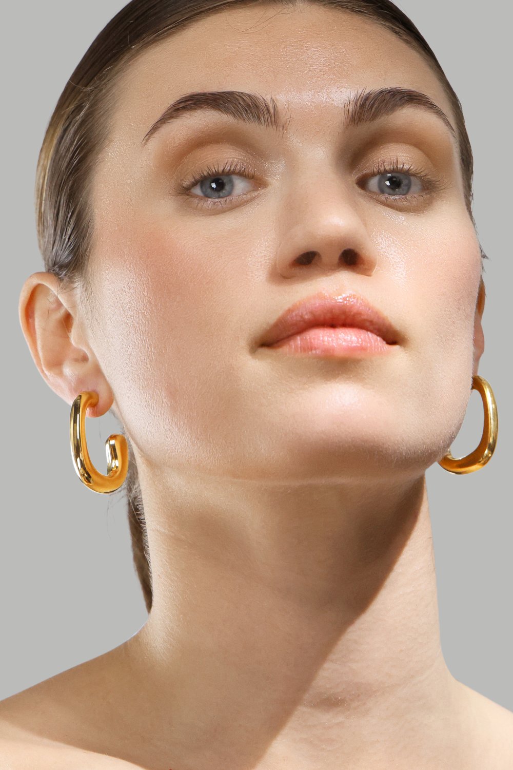 Boucle d’oreille Elegant Curve - 18k Plaquée or