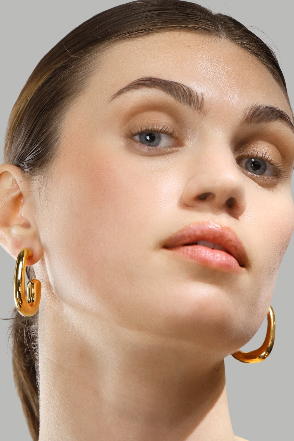 Boucle d’oreille Elegant Curve - 18k Plaquée or