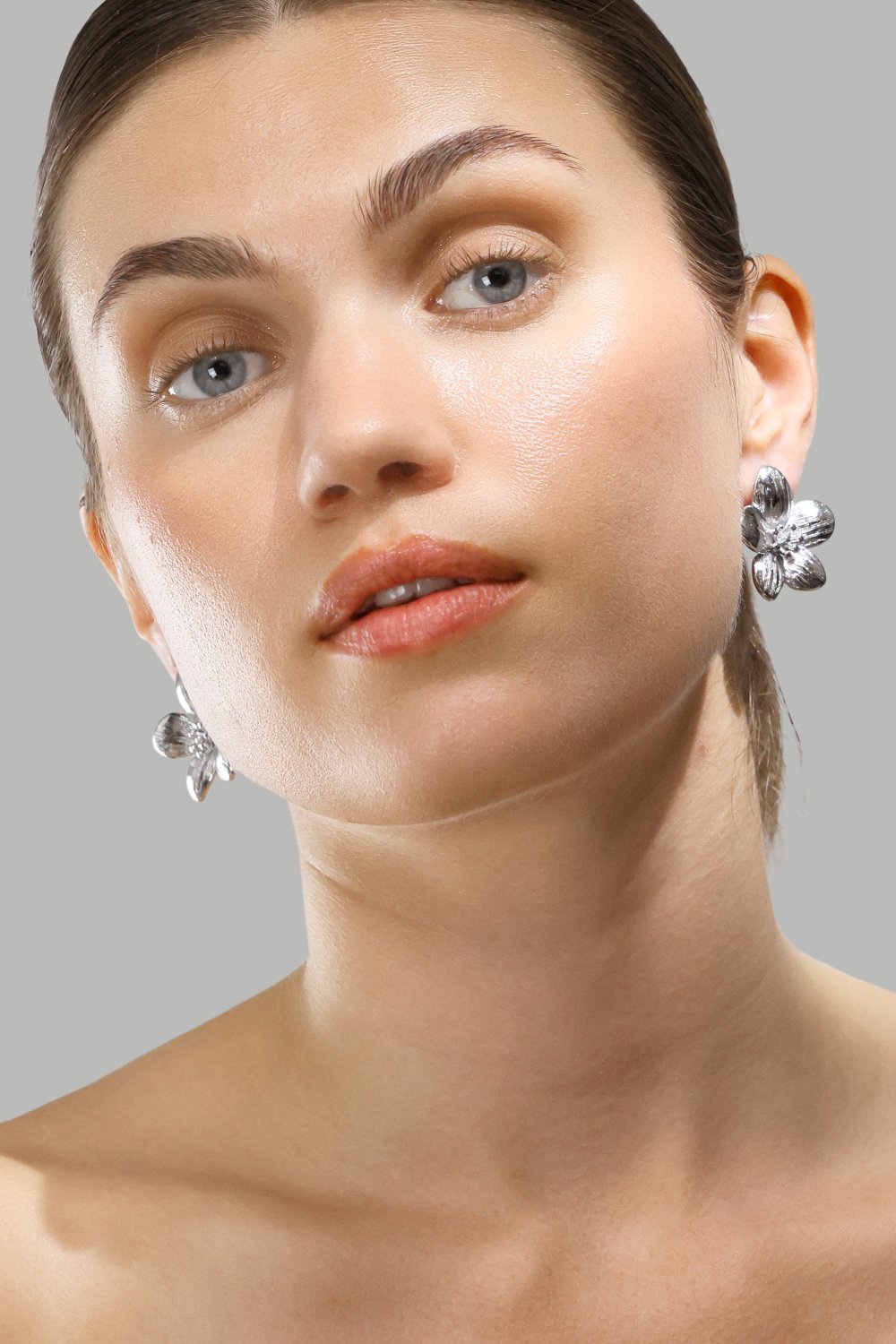 Boucles d’oreilles Flora Shine – Plaquées argent