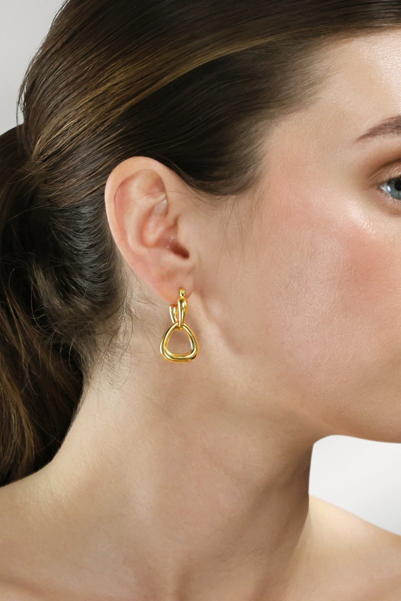 Boucles d’oreilles Elegant Drop – 18k Plaquées or