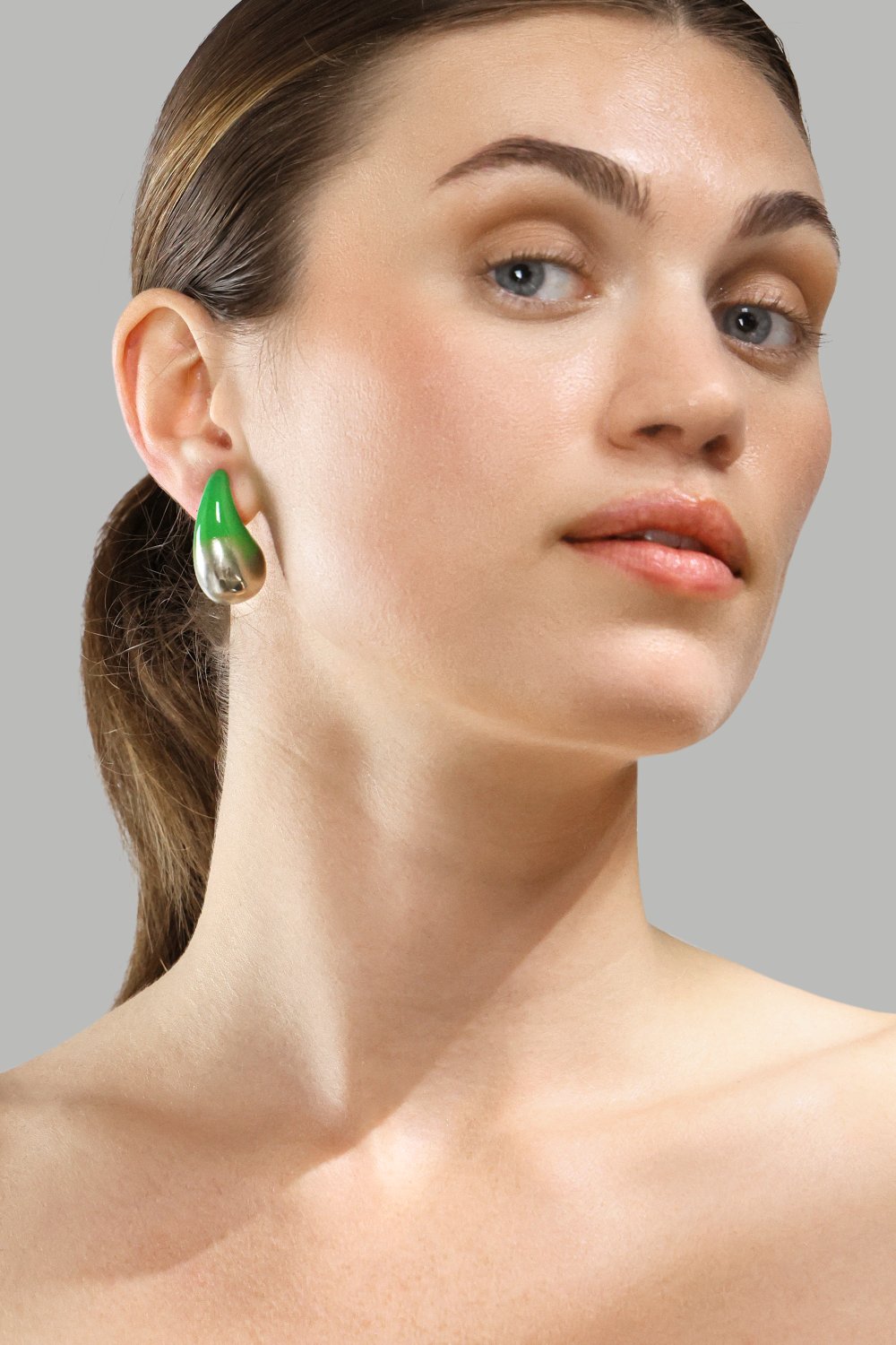 Boucles d’oreilles Verdé Glow – Plaquées argent