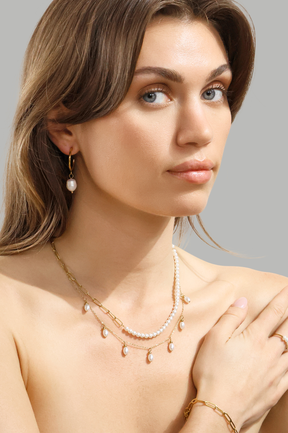 Collier Pearl Harmony - 18k Plaqué or