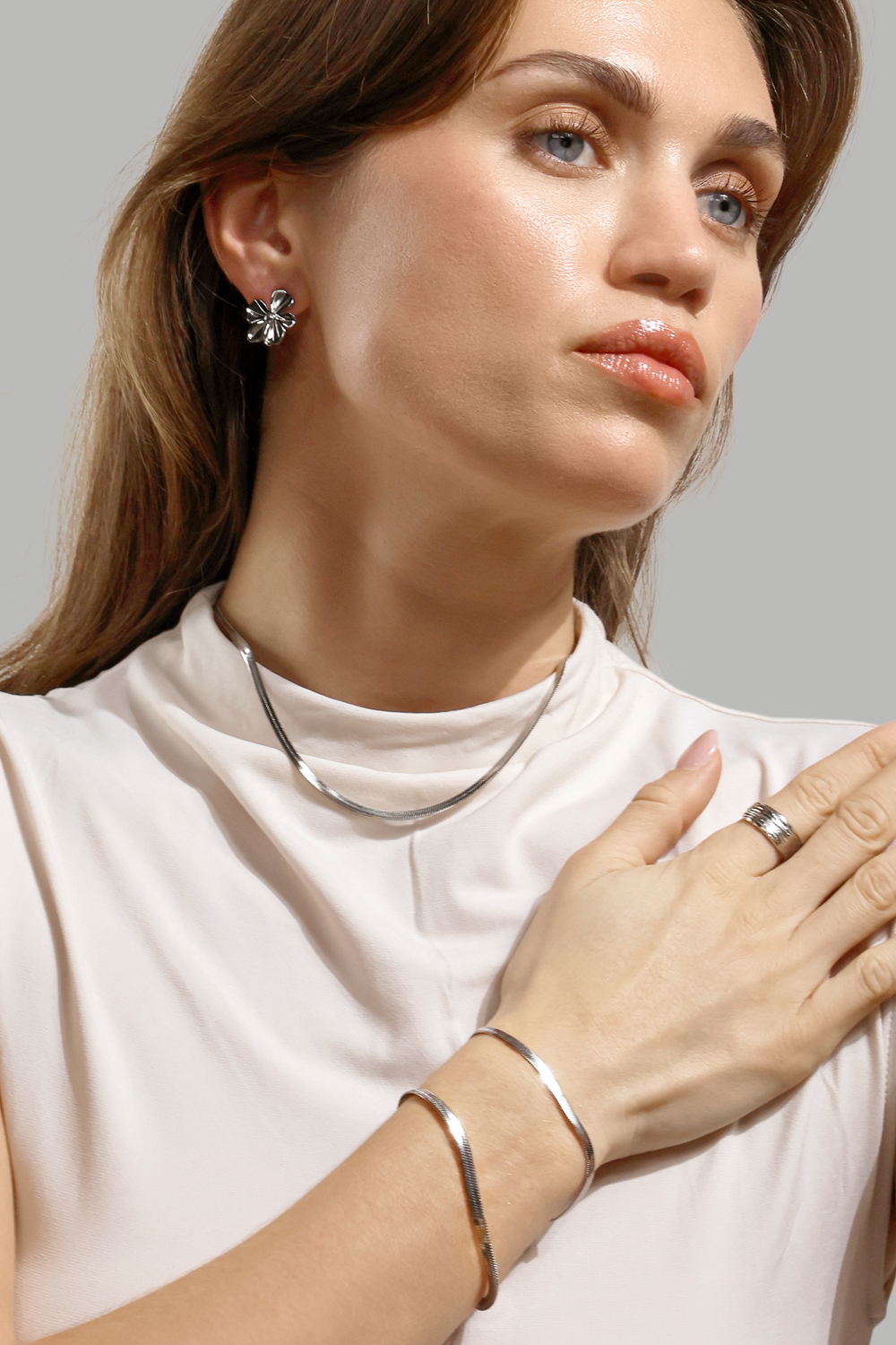 Florabella Boucles d'oreilles - Plaquées argent