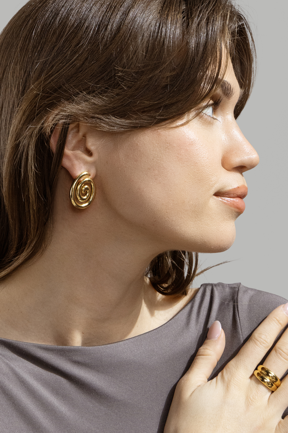 Bague Radiant - Plaqué or 18k