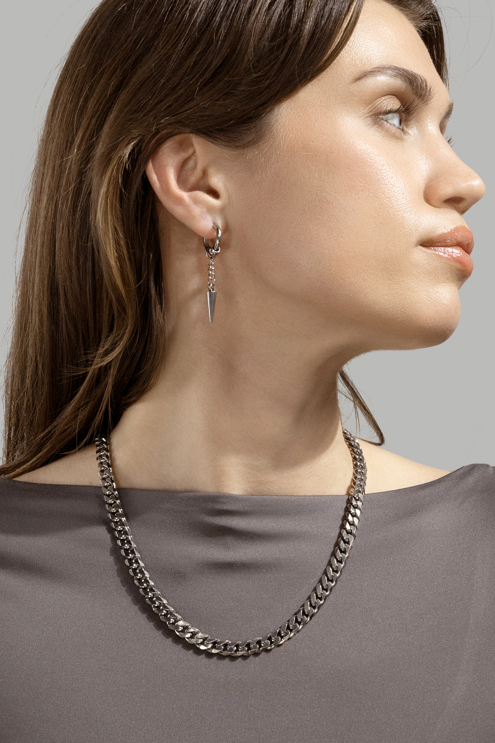Bague Plain Link - Plaquée argent