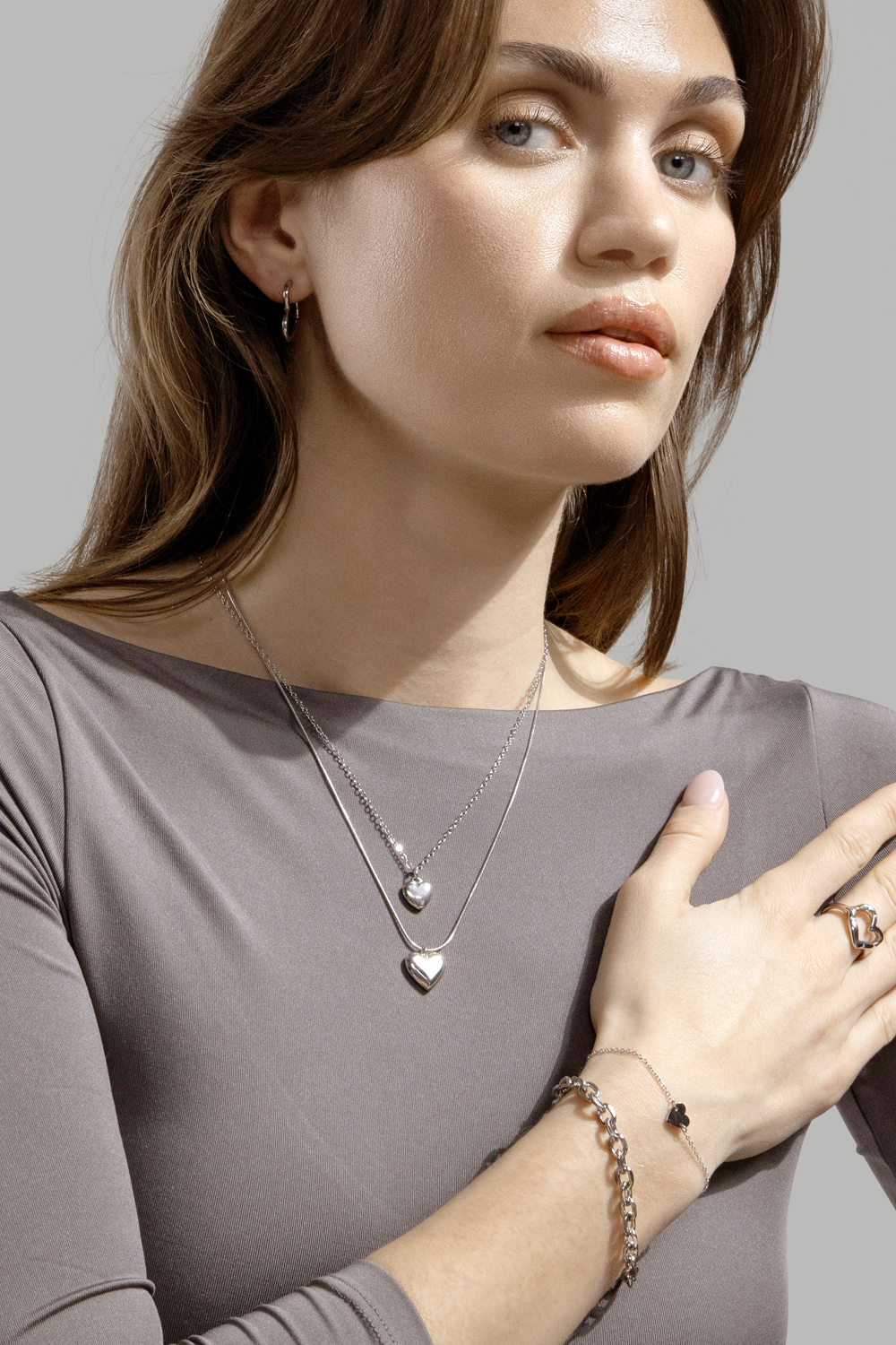 Bague Heartbeat - Plaquée argent