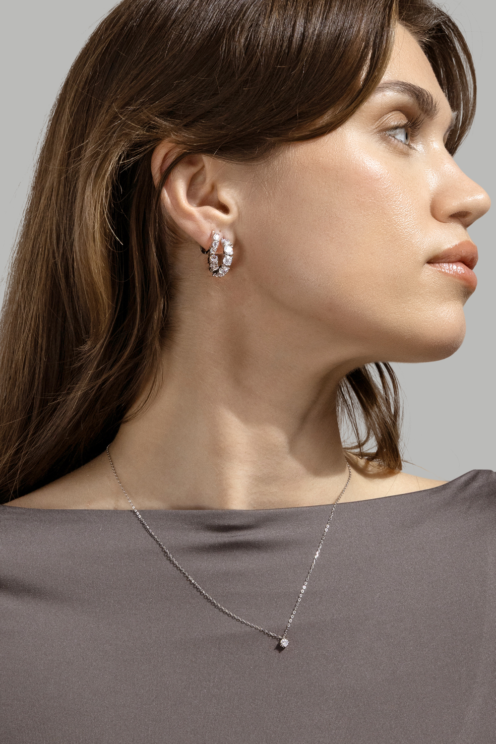 Vela Boucle d'oreille - Plaquée argent