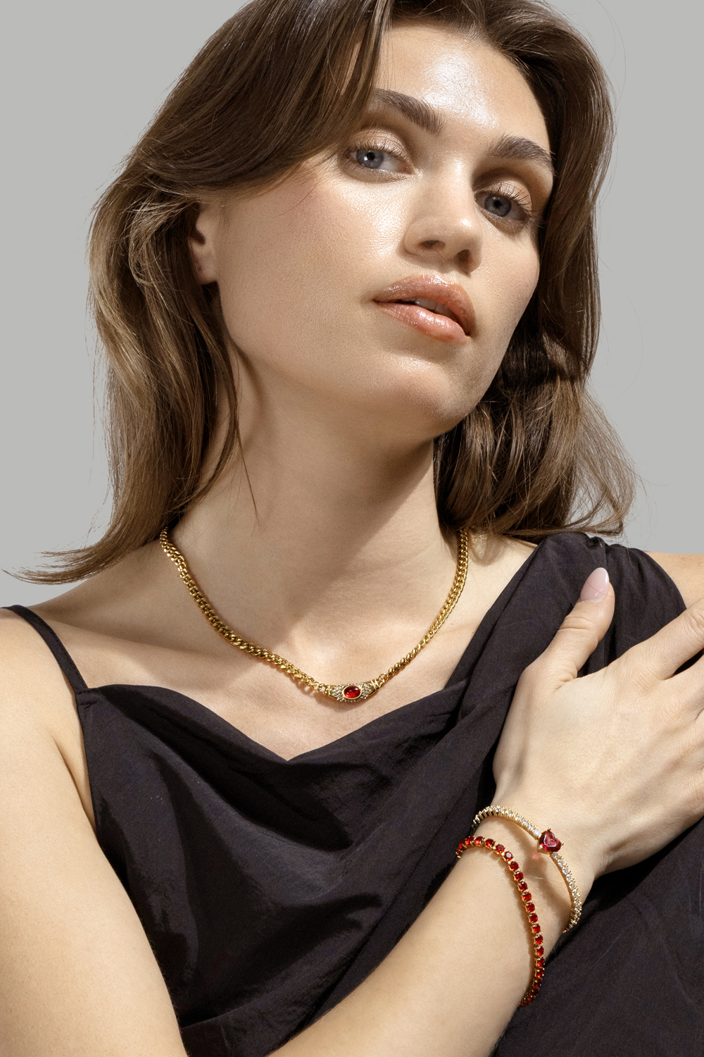 Aurora Bella Collier – 18k Plaqué or