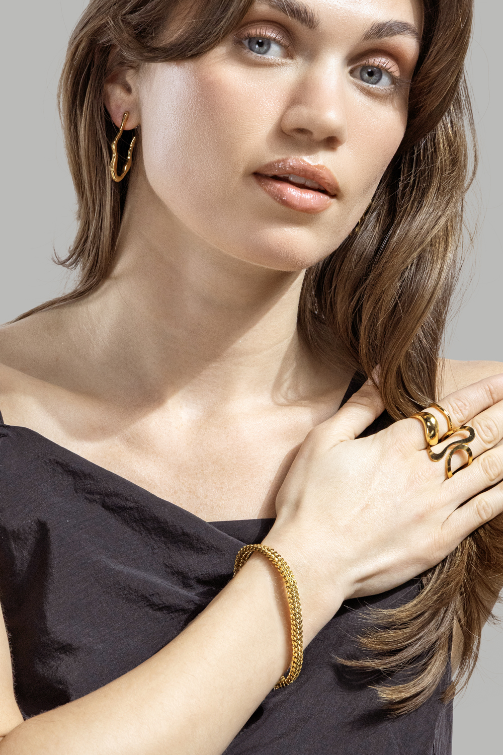 Bague Infinity Flow - 18k Plaquée or